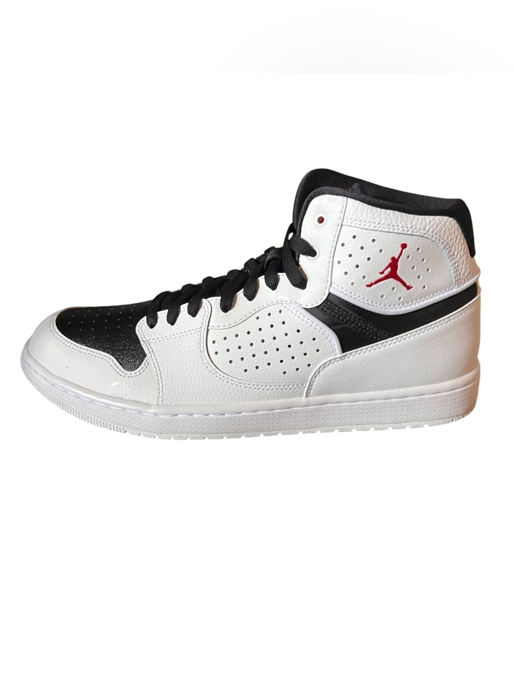 Jordan Access Mid in White/Gym Red/Black